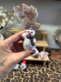 Kerst poppetjes van witte jade