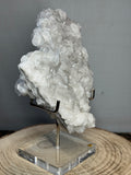 Witte rooscalciet met pyriet – UV-reactief