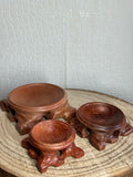 Houten houders voor bollen