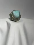 The Icosahedron – Caribbean Calcite | Rainbow Moonstone | Apatite | Blue Opal