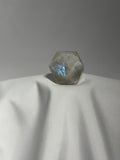 The Icosahedron – Caribbean Calcite | Rainbow Moonstone | Apatite | Blue Opal