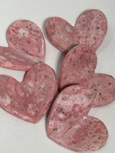 3D Rhodonite Hearts