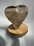 Faceted Smoky Quartz hearts