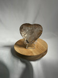 Faceted Smoky Quartz hearts