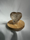 Faceted Smoky Quartz hearts