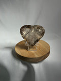 Faceted Smoky Quartz hearts