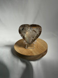 Faceted Smoky Quartz hearts