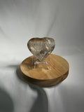 Faceted Smoky Quartz hearts