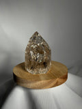 High-quality crackle Smoky Quartz towers