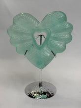 Green fluorite heart