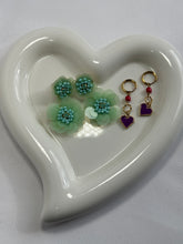 Handmade ceramic heart ornament