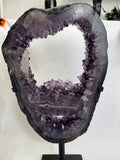 Amethyst Portal with Calcite Point – One of a Kind