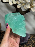 Fluorite skull