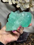 Fluorite skull