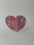 3D Rhodonite Hearts