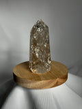 High-quality crackle Smoky Quartz towers